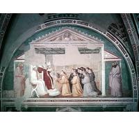XcBAIHOUD Famous Painting Famous Art Minimalist Prints Pope Innocent Iii Approving the Rule of St by Giotto Di Bondone Art Canvas Murals for Home Decor 60x90cm