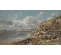 XcBAIHOUD Famous Painting Famous Art Minimalist Prints Scene At Cullercoats Near Whitley Bay by Linnell Art Canvas Murals for Room Decor 60x90cm