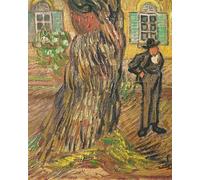 XcBAIHOUD Famous Painting Famous Art Minimalist Prints St Pauls Hospital St Remy Detail of Man and Tree by Vincent Van Gogh Art Canvas Murals for Home Decor 60x90cm