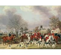XcBAIHOUD Famous Painting Famous Art Minimalist Prints the Shire Hunt by Pollard Art Canvas Murals for Home Decor 60x90cm