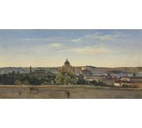 XcBAIHOUD Famous Painting Famous Art Minimalist Prints View Landscape Painting on Canvas by Pierre Henri De Valenciennes Art Canvas Murals for Room Decor 60x90cm