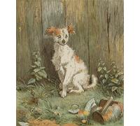 XcBAIHOUD Famous Painting Modern Artwork Classic Canvas Painting an Elegy on the Death of a Mad Dog by Famous Artist Printed Paintings for Room Decor 60x90cm