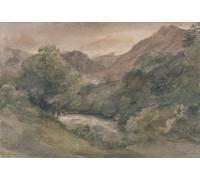 XcBAIHOUD Famous Painting Modern Artwork Classic Canvas Painting Borrowdale Evening After a Fine Day October by John Constable Printed Paintings for Home Decor 60x90cm