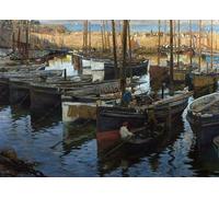 XcBAIHOUD Famous Painting Modern Artwork Classic Canvas Painting il sicuro Stanhope Alexander Forbes Printed Paintings for Home Decor 60x90cm