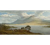 XcBAIHOUD Famous Painting Modern Artwork Classic Canvas Painting Mount and Town From Kangaroo Point by Glover Printed Paintings for Room Decor 60x90cm