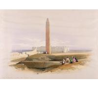 XcBAIHOUD Famous Painting Modern Artwork Classic Canvas Painting Obelisk At Alexandria Commonly Cleopatra's Needle by David Roberts Printed Paintings for Home Decor 60x90cm