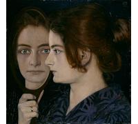 XcBAIHOUD Famous Painting Modern Artwork Classic Canvas Painting Portrait of the Artist's Wife by Oskar Zwintscher Printed Paintings for Room Decor 60x90cm