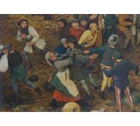 XcBAIHOUD Famous Painting Modern Artwork Classic Canvas Painting Procession to Calvary by Pieter the Elder Bruegel Printed Paintings for Home Decor 60x90cm