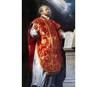 XcBAIHOUD Famous Painting Modern Artwork Classic Canvas Painting St Ignatius of Loyola by Peter Paul Rubens Printed Paintings for Home Decor 60x90cm