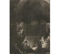 XcBAIHOUD Famous Painting Modern Artwork Classic Canvas Painting The entombment by Rembrandt van Rijn Printed Paintings for Home Decor 60x90cm