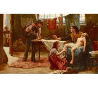 XcBAIHOUD Famous Painting Modern Artwork Classic Canvas Painting Trouble by Alice Mary Havers Printed Paintings for Home Decor 60x90cm