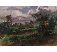 XcBAIHOUD Famous Painting Modern Canvas Prints Animal Pictures a View Across the Artists Garden From His House At Exmouth Devsnshire by Danby Vintage Poster for Room Decor 60x90cm