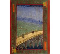 XcBAIHOUD Famous Painting Modern Canvas Prints Animal Pictures Bridge in the Rain by Vincent Van Gogh Vintage Poster for Home Decor 60x90cm