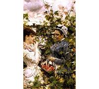 XcBAIHOUD Famous Painting Modern Canvas Prints Animal Pictures First Fruits by Boldini Vintage Poster for Room Decor 60x90cm