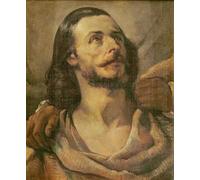 XcBAIHOUD Famous Painting Modern Canvas Prints Animal Pictures Head of a Man by Theodore Gericault Vintage Poster for Home Decor 60x90cm