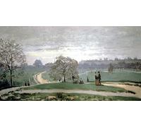 XcBAIHOUD Famous Painting Modern Canvas Prints Animal Pictures Hyde Park London by Claude Monet Vintage Poster for Room Decor 60x90cm