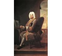 XcBAIHOUD Famous Painting Modern Canvas Prints Animal Pictures Portrait of German english Composer George Frideric Handel by Hudson Vintage Poster for Home Decor 60x90cm