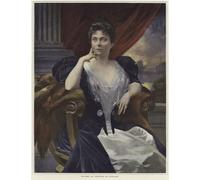 XcBAIHOUD Famous Painting Modern Canvas Prints Animal Pictures Portrait of Madame La Cometesse De Kersaint by Francois Flameng Vintage Poster for Home Decor 60x90cm