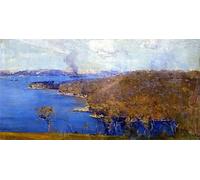 XcBAIHOUD Famous Painting Modern Canvas Prints Animal Pictures Sydney from the Artist's Camp Arthur Streeton Vintage Poster for Home Decor 60x90cm