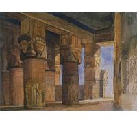XcBAIHOUD Famous Painting Modern Canvas Prints Animal Pictures Temple of Denderah Upper Egypt by William Muller Vintage Poster for Home Decor 60x90cm
