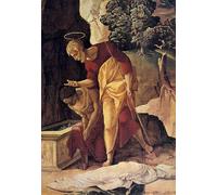 XcBAIHOUD Famous Painting Modern Canvas Prints Animal Pictures the Apostle Philip Baptizing the Eunuch Detail by Jan Van Scorel Vintage Poster for Room Decor 60x90cm