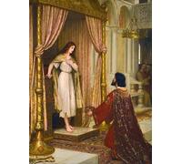 XcBAIHOUD Famous Painting Modern Canvas Prints Animal Pictures the King and the Beggar-maid by Edmund Blair Leighton Vintage Poster for Room Decor 60x90cm