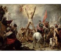 XcBAIHOUD Famous Painting Modern Canvas Prints Animal Pictures the Martyrdom of St Andrew by Bartolomé Esteban Murillo Vintage Poster for Room Decor 60x90cm