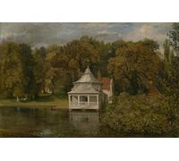 XcBAIHOUD Famous Painting Modern Canvas Prints Animal Pictures the Quarters Behind Hall by John Constable Vintage Poster for Room Decor 60x90cm