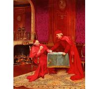 XcBAIHOUD Famous Painting Modern Canvas Prints Animal Pictures the Winning Hand by Georges Croegaert Vintage Poster for Room Decor 60x90cm