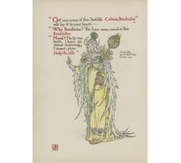 XcBAIHOUD Famous Painting Pictures Printed Wall Art Graffiti Flowers From Shakespeares Garden by Walter Crane Posters and Prints for Home Decor 60x90cm