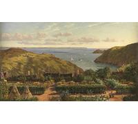 XcBAIHOUD Famous Painting Pictures Printed Wall Art Graffiti From My Window At Solva by Charles Parsons Knight Posters and Prints for Home Decor 60x90cm