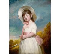 XcBAIHOUD Famous Painting Pictures Printed Wall Art Graffiti Miss Juliana Willoughby by George Romney Posters and Prints for Room Decor 60x90cm