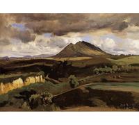 XcBAIHOUD Famous Painting Pictures Printed Wall Art Graffiti Mont Soracte by Jean-baptiste-camille Corot Posters and Prints for Room Decor 60x90cm