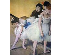 XcBAIHOUD Famous Painting Pictures Printed Wall Art Graffiti Painting Titled the Dancing Class by Edgar Degas Posters and Prints for Room Decor 60x90cm
