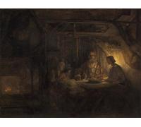 XcBAIHOUD Famous Painting Pictures Printed Wall Art Graffiti Philemon and baucis by Rembrandt van Rijn Posters and Prints for Home Decor 60x90cm
