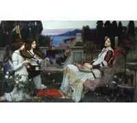 XcBAIHOUD Famous Painting Pictures Printed Wall Art Graffiti Portrait of a Girl by John William Waterhouse Posters and Prints for Home Decor 60x90cm