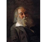XcBAIHOUD Famous Painting Pictures Printed Wall Art Graffiti Portrait of Walt Whitman Eakins Posters and Prints for Home Decor 60x90cm