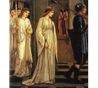 XcBAIHOUD Famous Painting Pictures Printed Wall Art Graffiti Saint George and the Dragon the Princess Sabra Led to the Dragon by Edward Burne-jones Posters and Prints for Home Decor 60x90cm