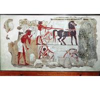 XcBAIHOUD Famous Painting Pictures Printed Wall Art Graffiti Scenes of Daily Life Work in the Fields Paintings on Stucco by Famous Artist Posters and Prints for Home Decor 60x90cm