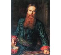 XcBAIHOUD Famous Painting Pictures Printed Wall Art Graffiti Self Portrait by William Holman Hunt Posters and Prints for Room Decor 60x90cm
