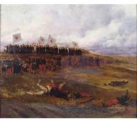 XcBAIHOUD Famous Painting Pictures Printed Wall Art Graffiti Stretcher bearers on the Battlefield During the Siege of Paris by Jean Baptiste Edouard Detaille Posters and Prints for Home Decor 60x90cm