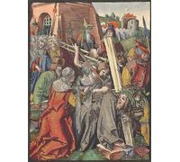 XcBAIHOUD Famous Painting Pictures Printed Wall Art Graffiti the Bearing of the Cross From the Small Woodcut Passion by Albrecht Dürer Posters and Prints for Room Decor 60x90cm
