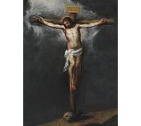 XcBAIHOUD Famous Painting Pictures Printed Wall Art Graffiti the Crucifixion Par Murillo Bartolome Esteban by Bartolomé Esteban Murillo Posters and Prints for Room Decor 60x90cm