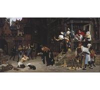 XcBAIHOUD Famous Painting Pictures Printed Wall Art Graffiti the Return of the Prodigal Son by Jacques Posters and Prints for Home Decor 60x90cm