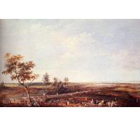 XcBAIHOUD Famous Painting Pictures Printed Wall Art Graffiti The Surrender of Yorktown Louis Nicolael van Blarenberghe Posters and Prints for Home Decor 60x90cm