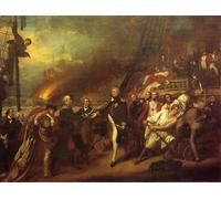 XcBAIHOUD Famous Painting Pictures Printed Wall Art Graffiti the Victory of Lord Aka Surrender by John Singleton Copley Posters and Prints for Room Decor 60x90cm