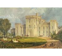 XcBAIHOUD Famous Painting Pictures Printed Wall Art Graffiti View of Hampton Court From the North-west by Mallord William Turner Posters and Prints for Home Decor 60x90cm
