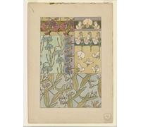 XcBAIHOUD Famous Painting Pictures Printed Wall Art Graffiti Woman with a Ribbon by Alphonse Mucha Posters and Prints for Home Decor 60x90cm