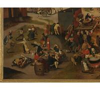XcBAIHOUD Famous Pictures Printed Wall Art Graffiti a Village Festival by Pieter Brueghel the Younger Posters and Prints for Room Decor 60x90cm