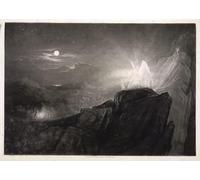 XcBAIHOUD Famous Pictures Printed Wall Art Graffiti Illustration from Paradise Lost by John Martins Posters and Prints for Home Decor 60x90cm